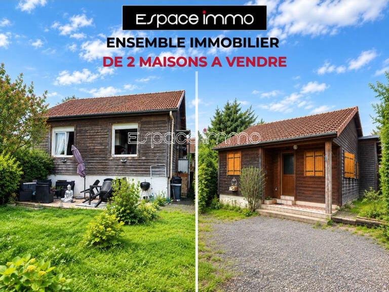 ENSEMBLE IMMOBILIER DE DEUX MAISONS - LOUE ET LIBRE - CANTELEU - 57m² + 67m² - JARDIN — photo 1