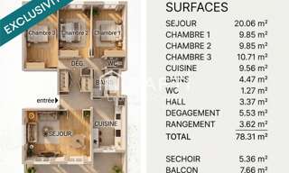 Appartement 4 Pièces 78 m² à vendre à Lormont (33310)