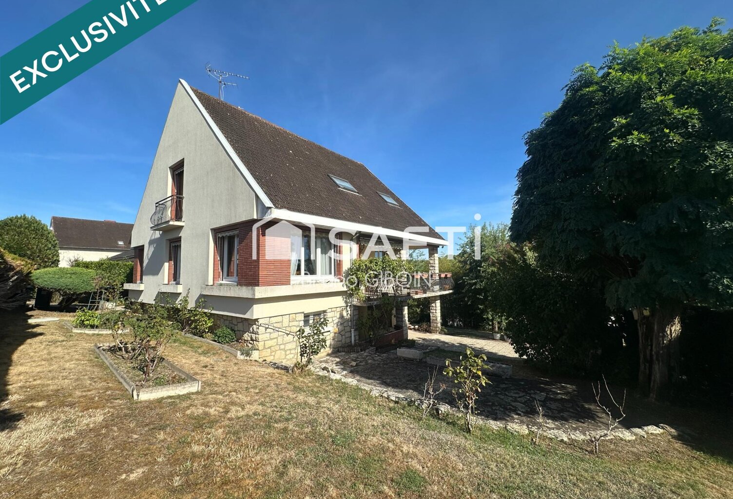 Maison 182 m², 6 pièces, 5 chambres, sous-sol, terrain clos — photo 1