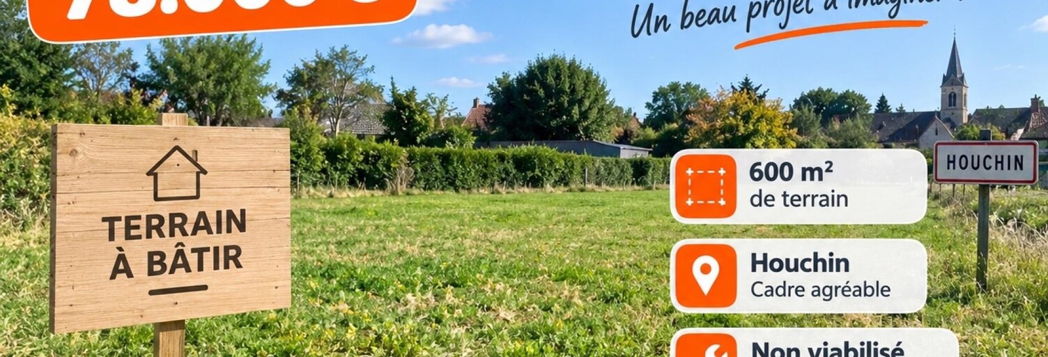 Terrain  600 m² à vendre à Houchin (62620)