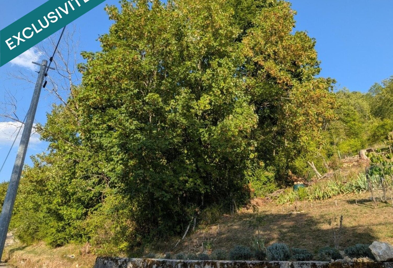 TERRAIN CONSTRUCTIBLE DE 2052 m²  CENTRE-VILLE DE SALINS-LES-BAINS  VUE DÉGAGÉE — photo 1