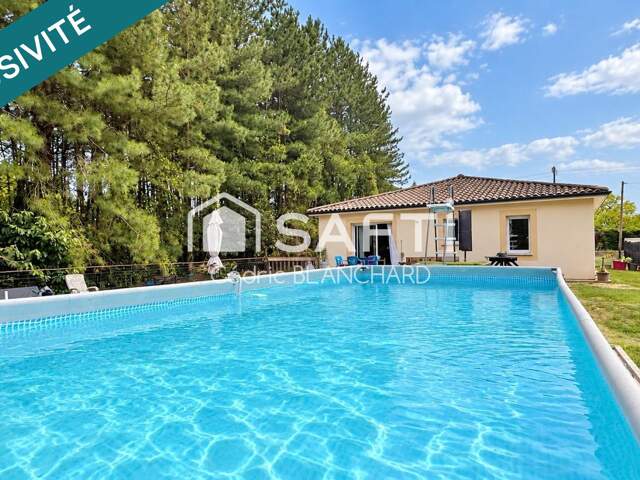 Maison récente 95 m²  3 chambres  grand terrain verdoyant — photo du bien
