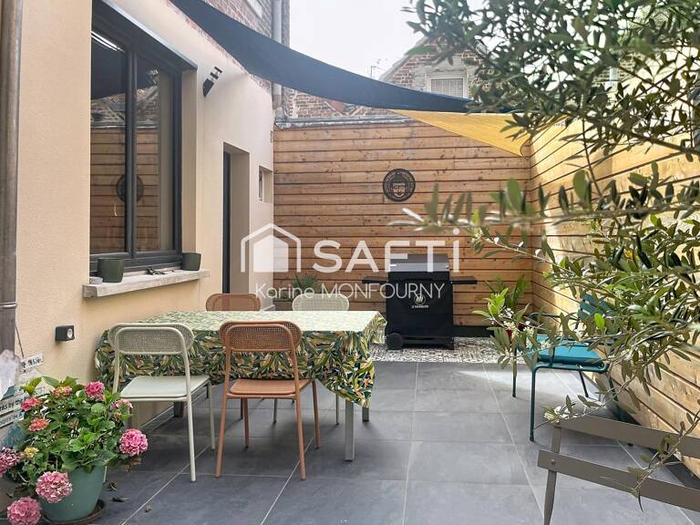 Maison mitoyenne 4 chambres, bel extérieur et un garage REMICOURT ET CHAMPS-ELYSEES — photo 1