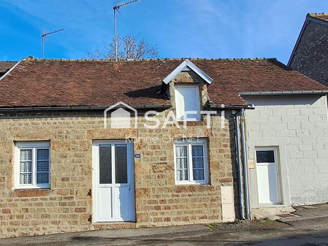 Maison en pierres 3 pièces de plain-pied garage — photo du bien