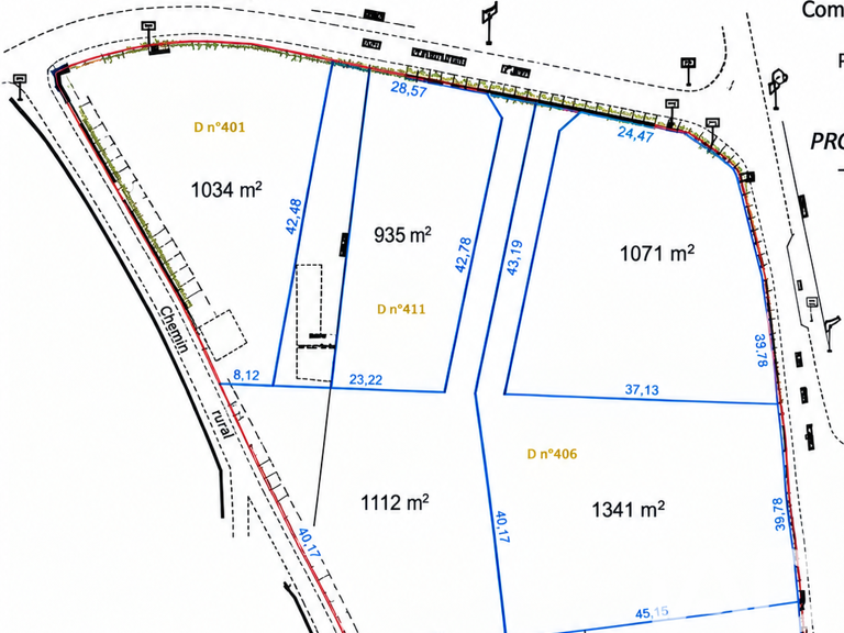 Vente Terrain à bâtir 1 341 m&sup2; — photo 1