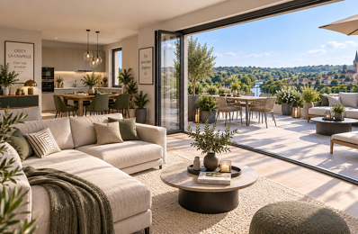 CRÉCY-LA-CHAPELLE – MAGNIFIQUE 4 PIÈCES AVEC 45 M² DE TERRASSE PLEIN SUD ET VUE EXCEPTIONNELLE — photo du bien