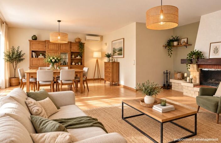 LESPINASSE – MAISON INDIVIDUELLE DE PLAIN-PIED 107 M² – 3 CHAMBRES – TERRAIN 740 M² – GRAND GARAGE — photo 2