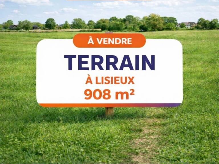 Terrain de 908 m² hors lotissement avec réseaux en place – Lisieux (14100) — photo 1