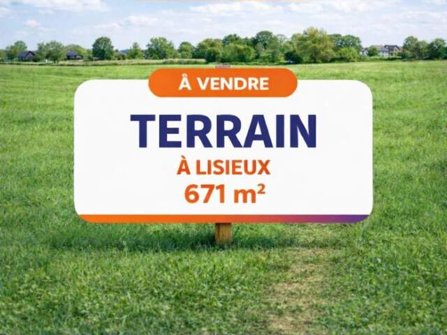 Terrain de 671 m² viabilisé hors lotissement – Lisieux (14100) — photo du bien