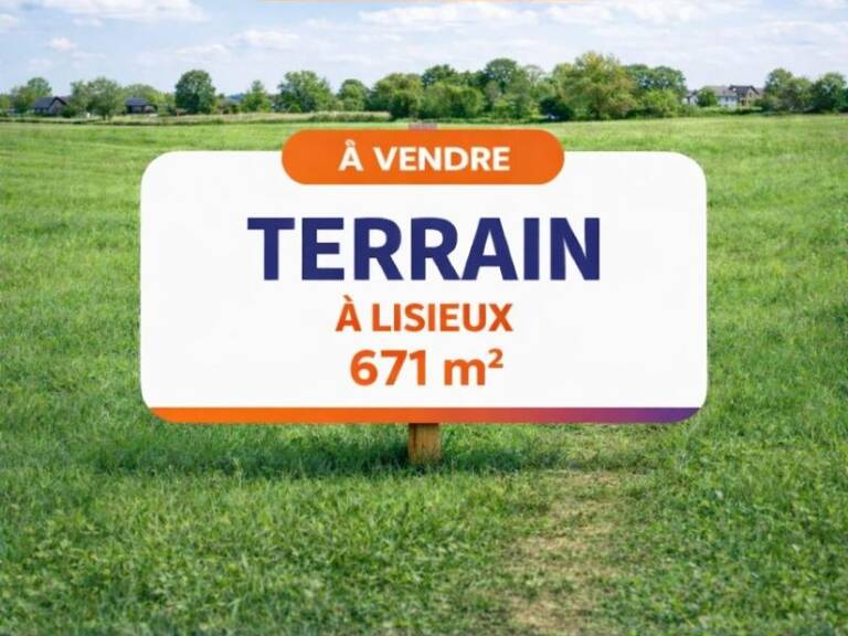 Terrain de 671 m² viabilisé hors lotissement – Lisieux (14100) — photo 1