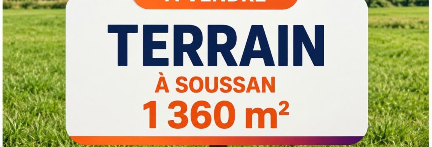 Terrain  1360 m² à vendre à Soussans (33460)