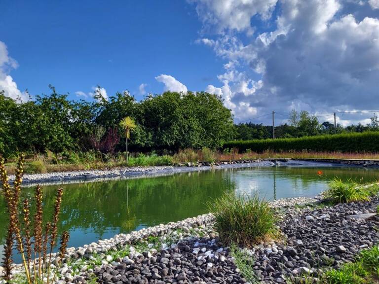 Maison de plain-pied à QUEMPERVEN (22450), piscine naturelle et verger ! — photo 1
