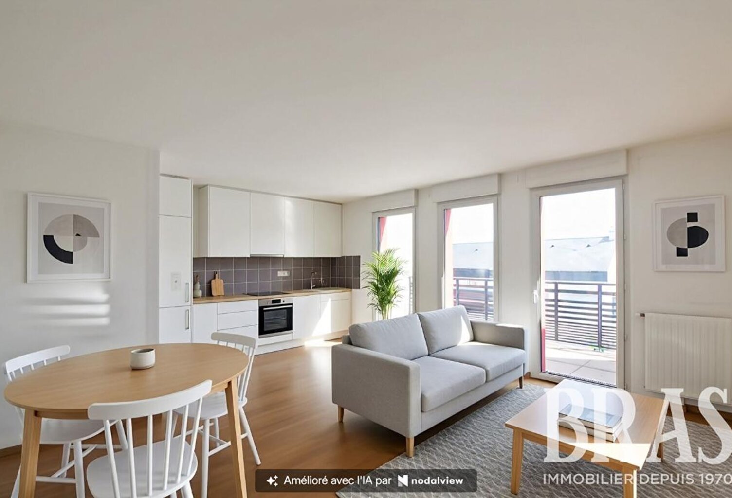 Appartement  T3 Nantes - Zola -balcon et parking — photo 1