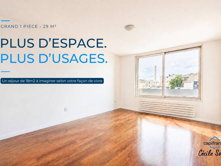 TRES GRAND 1 PIÈCE AU DERNIER ÉTAGE D’UN IMMEUBLE CONTEMPORAIN — photo 1