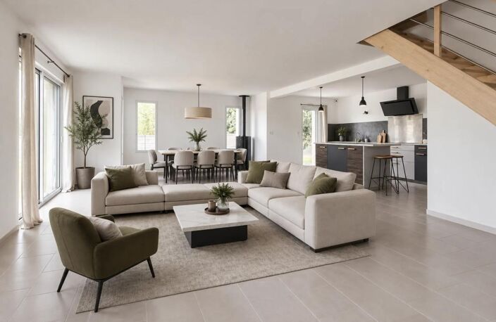 Maison contemporaine avec vie de plain-pied – Le Poteau — photo 5