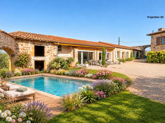 Maison familiale prêt à vivre. Pierres Dorées et entièrement rénovée avec matériaux de qualité — photo du bien