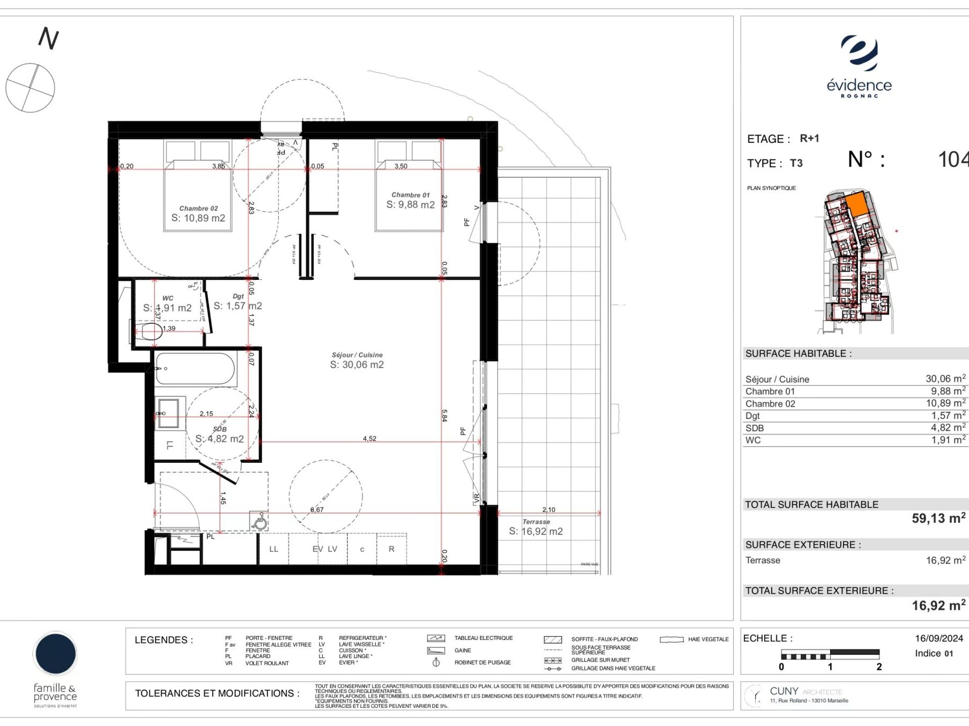 Acheter appartement de 3 pièces 59 m² 167 900 € à Rognac (13340) : une annonce Arthurimmo.com — 2