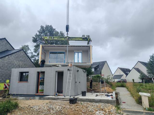 PROJET MAISON A OSSATURE BOIS - PLUVIGNER — photo du bien