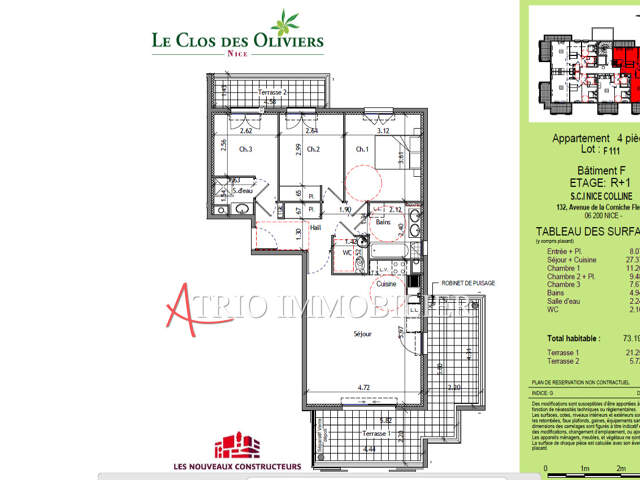 vente appartement 4 Pièce(s) — photo du bien