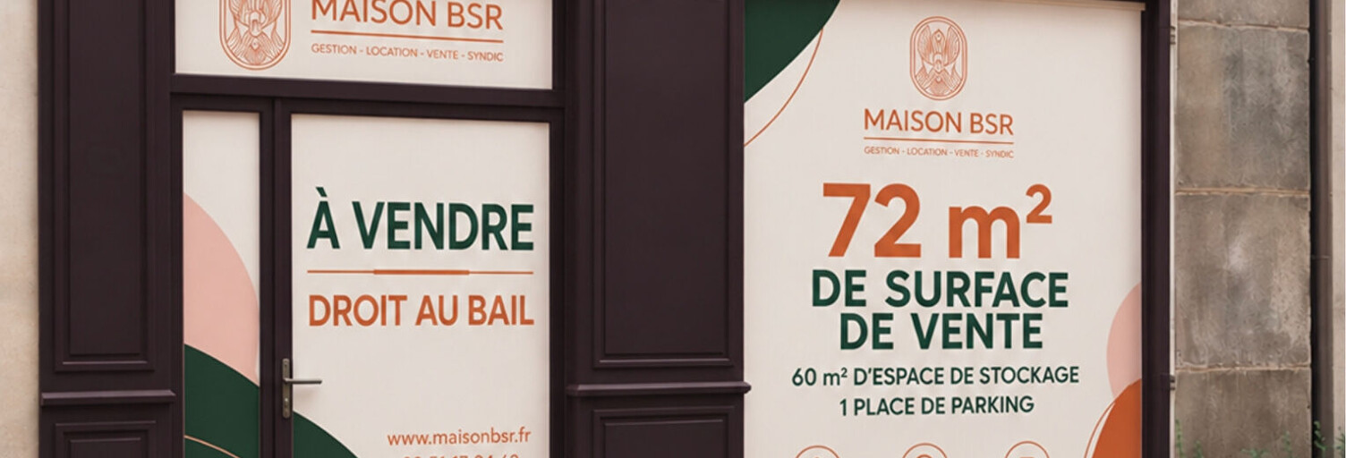 Commerce 3 Pièces 72 m² à vendre à Nantes (44000)