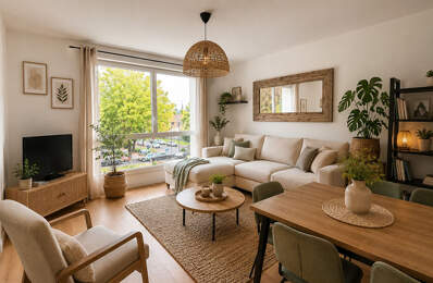 Appartement Marcq-en-Baroeul Clémenceau, 2 pièces, balcon - 45 m2 — photo du bien