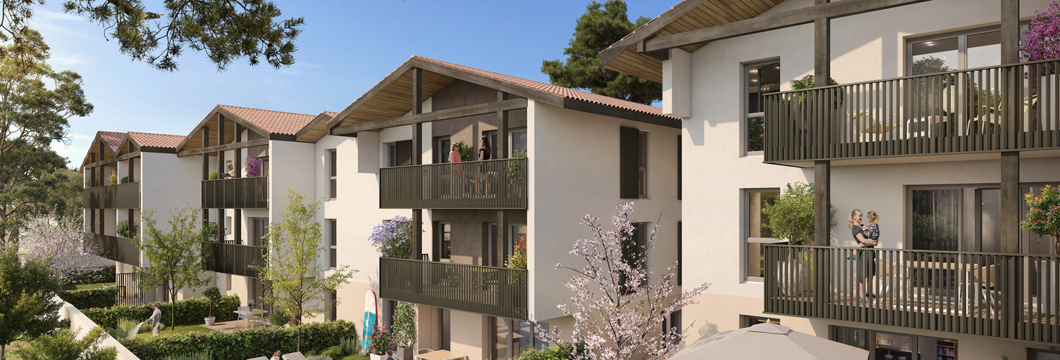 Appartement neuf T1, T2, T3 Pièce 34 à 59 m² à vendre à Saint-Vincent-de-Tyrosse (40230)