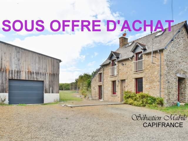 Maison en pierres à vendre 3 pièces (35) en Bretagne dans la Baie du Mont Saint Michel — photo du bien