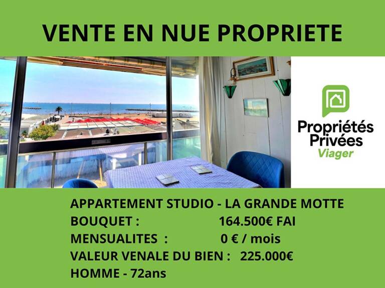 VENTE EN NUE-PROPRIETE - STUDIO LA GRANDE MOTTE - VUE MER — photo 1