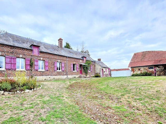 Baisse de Prix - Villers Sur Auchy - Longère de 92.17 m2 - 3 chambres  + batiment de  80 m2 à restaurer  - Prix :  175.000 — photo du bien