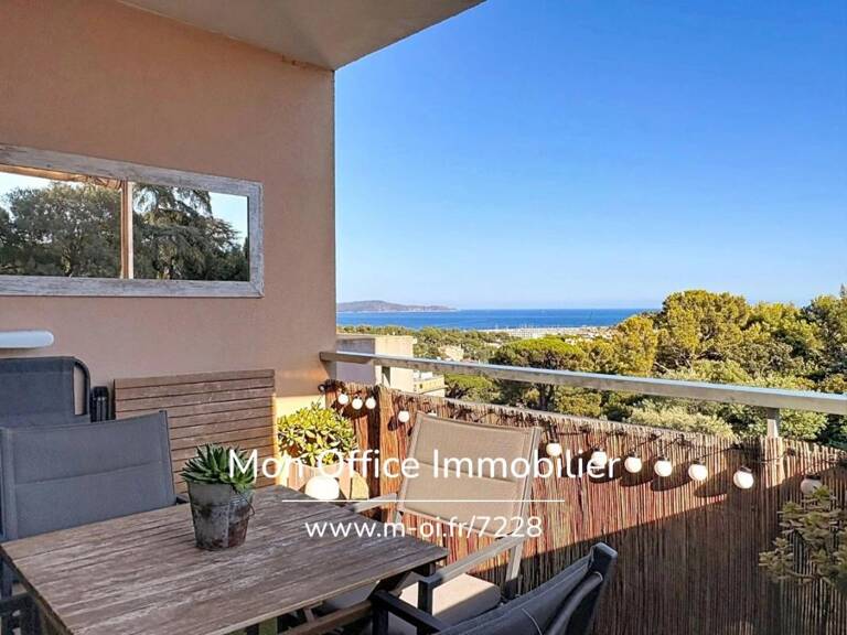 Référence : 7228-LES - T2 CABINE VUE MER PROCHE PLAGES DANS RESIDENCE CALME AVEC PISCINE À CAVALAIRE SUR MER — photo 1
