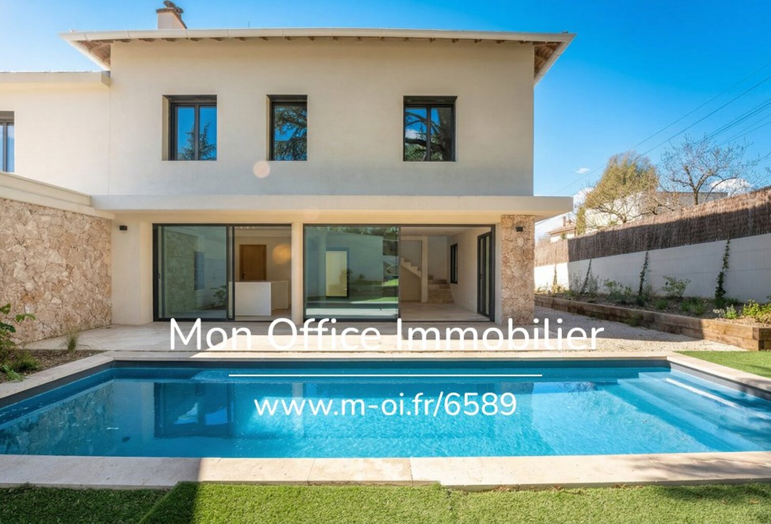 Référence : 6589-VSI. - Maison 4 pièces à deux pas d'IBS - Piscine et garage — photo 1