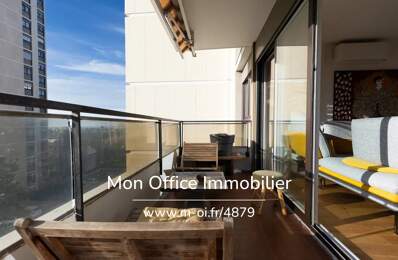 Référence : 6196-MCO. - Exclusivité Appartement 4 pièces d'une surface de 100 m2 avec une  terrasse vue sur le parc de la résidence — photo du bien