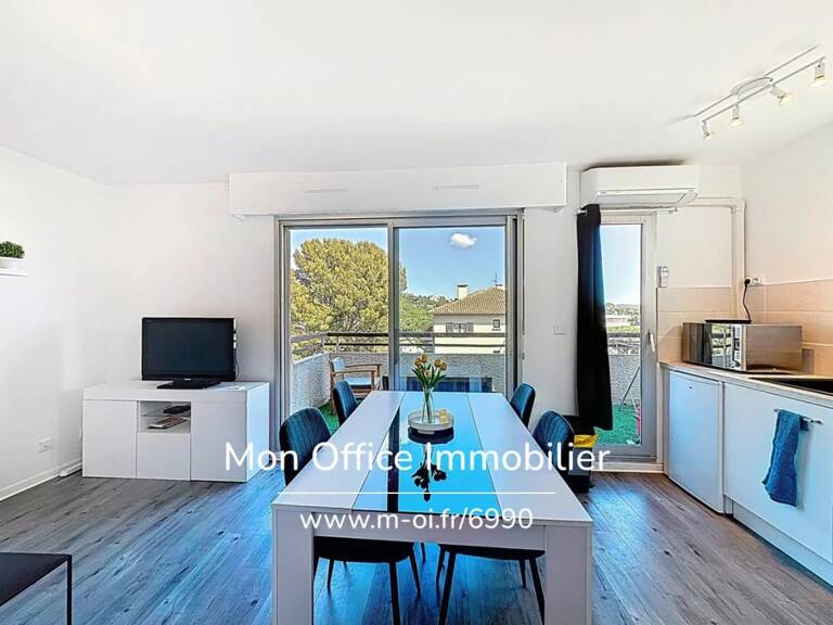 Référence : 6990-LES. - STUDIO CABINE VUE MER RÉNOVÉ À VENDRE À CAVALAIRE SUR MER — photo 1