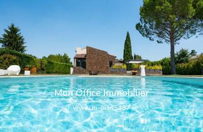 Référence : 6840-DVI -  Villa contemporain de plain-pied, piscine 5 x 12 m, studio indépendant, parc de 4 500 m² — photo du bien