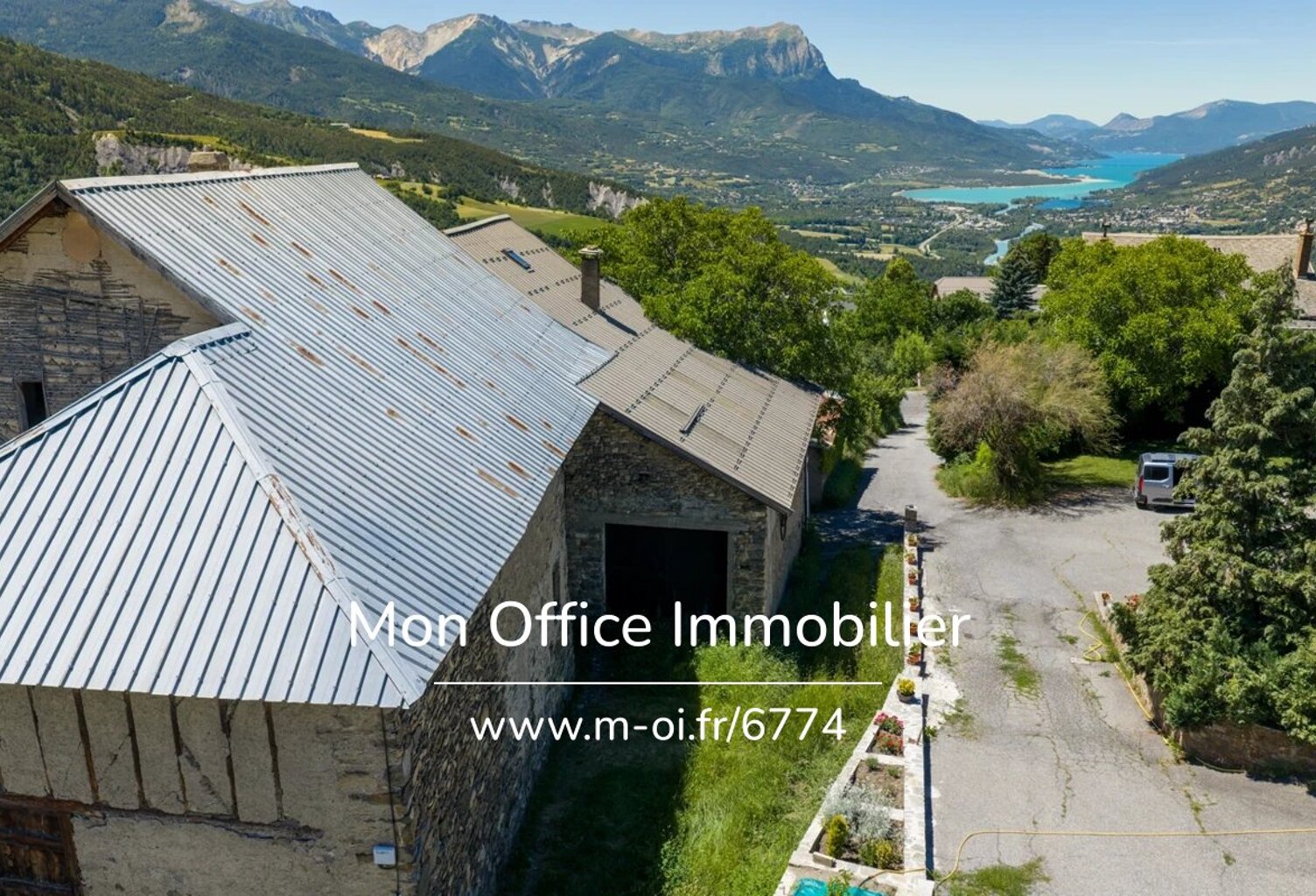 Référence : 6774-MTE - Bâtisse à rénover 150m² - orientée sud- vue Lac — photo 1