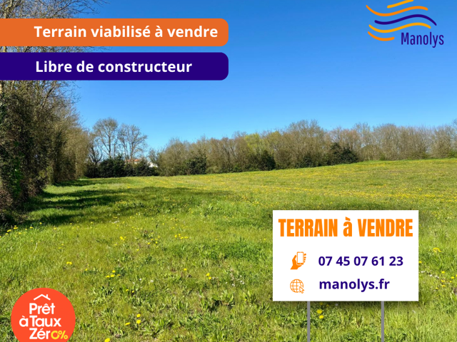 Terrain viabilisé à vendre proche de Surgères — photo du bien