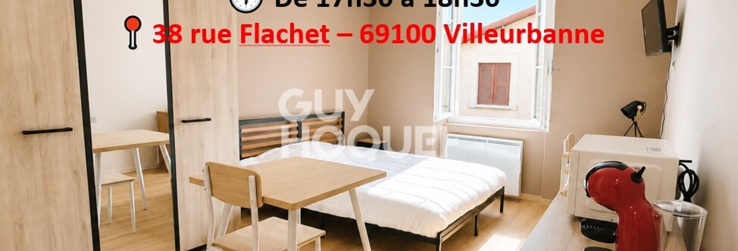 Appartement 1 Pièce 19 m² à louer à Villeurbanne (69100)