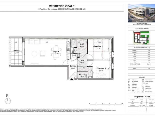 Vente Appartement 3 pièces — photo du bien