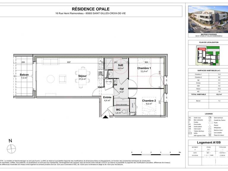 Vente Appartement 3 pièces — photo 1