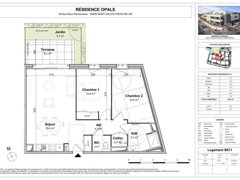 Vente Appartement 3 pièces — photo 1