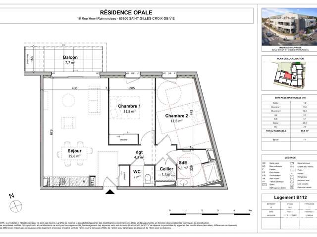 Vente Appartement 3 pièces — photo du bien