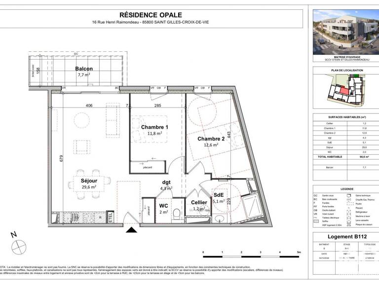 Vente Appartement 3 pièces — photo 1