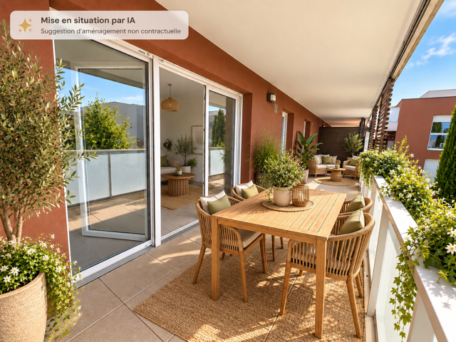 Castelnau-le-Lez   Urban Eden : Superbe T3 lumineux avec ter — photo du bien