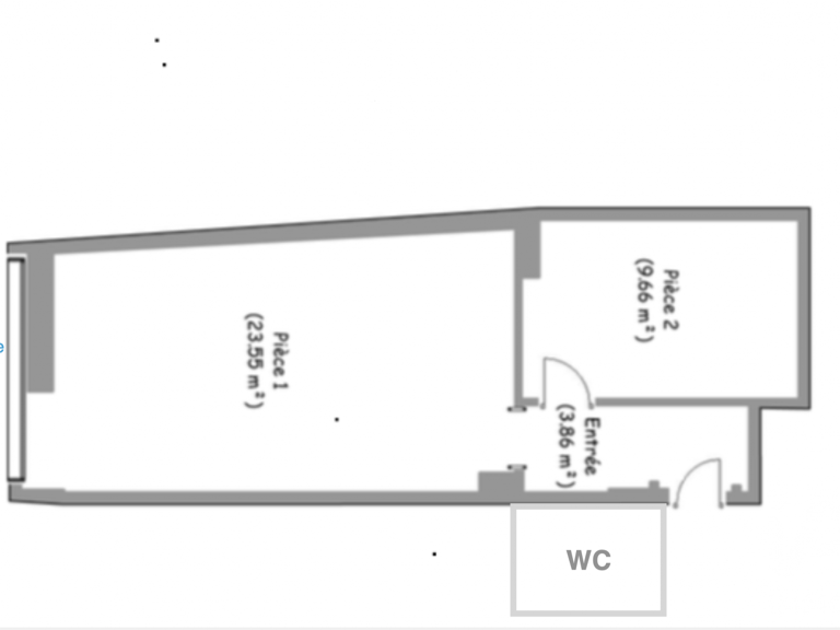 Vente Boutique/Local commercial 38 m&sup2; — photo 1