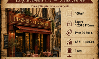 Commerce  100 m² à vendre à Le Mans (72000)