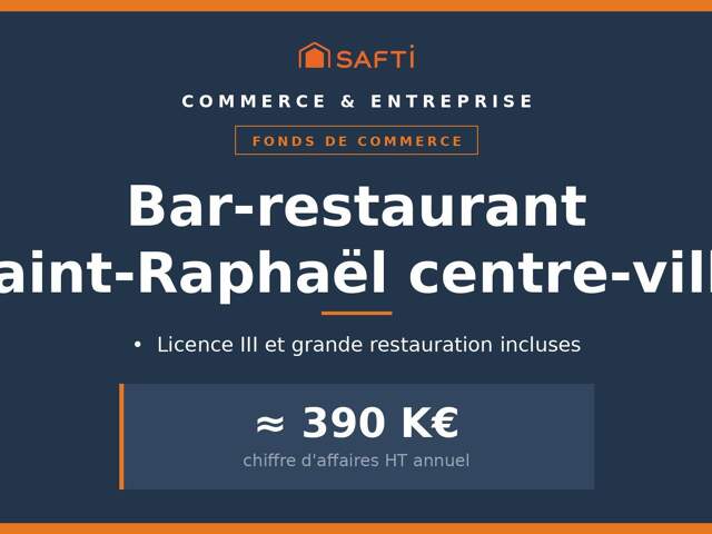 Bar-restaurant Saint-Raphaël, EBE retraité 110 K€ — photo du bien