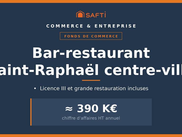 Bar-restaurant Saint-Raphaël, EBE retraité 110 K€ — photo 1