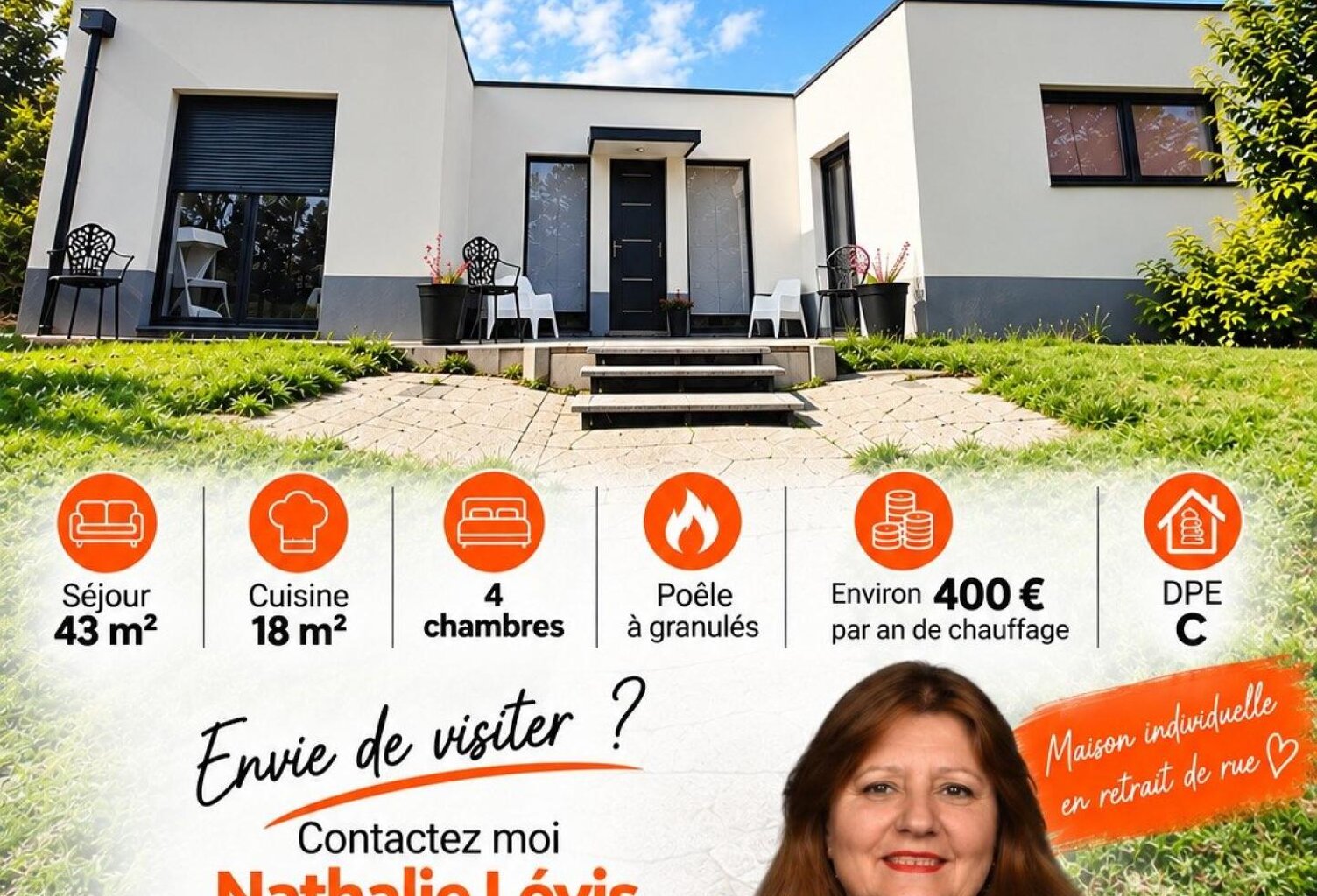 Maison cubique contemporaine sans travaux et lumineuse — photo 1