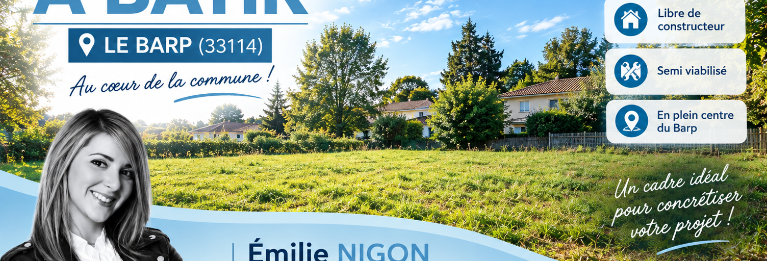 Terrain  400 m² à vendre à Le Barp (33114)