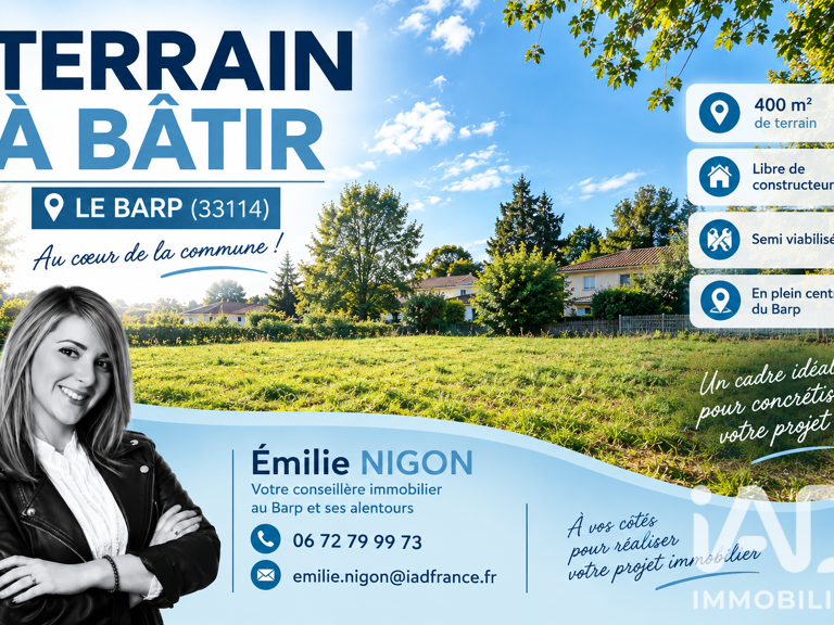 Vente Terrain à bâtir 400 m&sup2; — photo 1